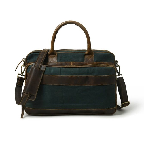 Canvas Briefcase With Adjustable Strap