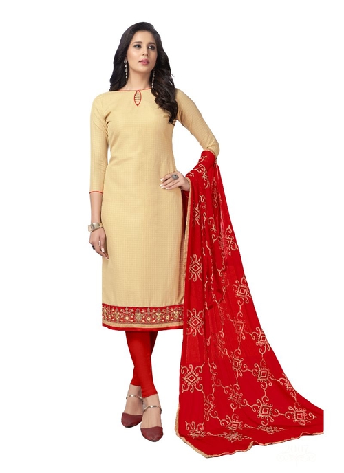 Generic Women's Cotton Salwar Material (Snadel,