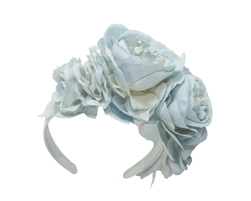 Light blue flower headband