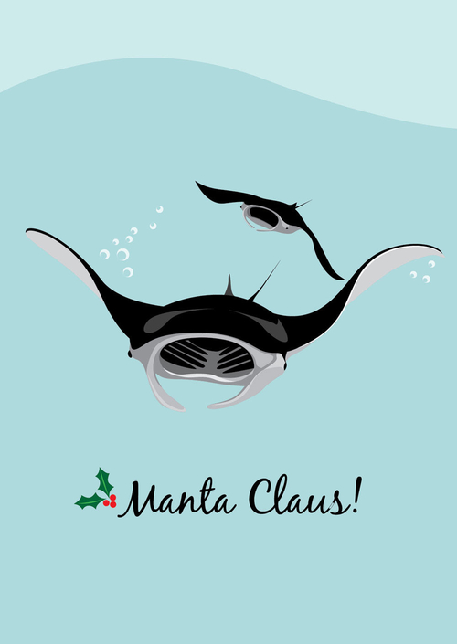 Christmas Card - Manta Ray