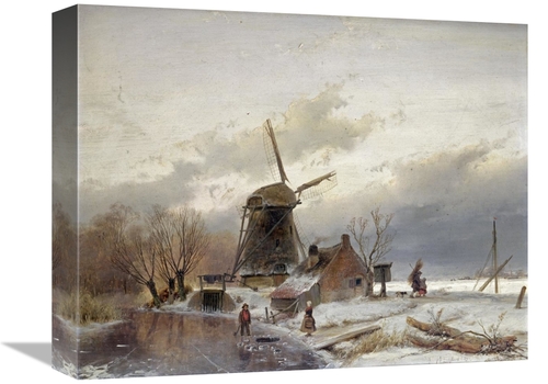 Global Gallery GCS-268519-16-142 16 in. A Frozen River Landscape with 