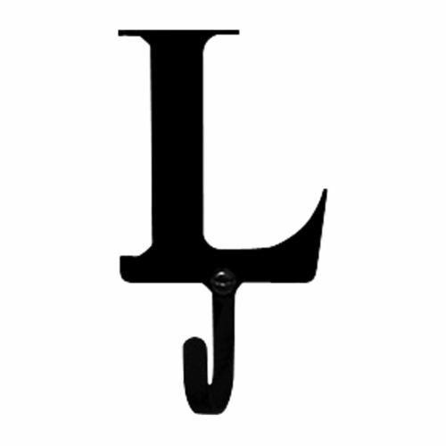 Wrought Iron Letter L Wall Hook Small