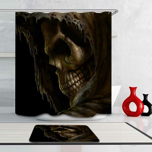 The Soul Taker Skull Shower Curtain