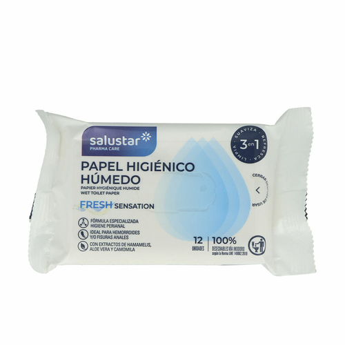 Moist Wipes Salustar Fresh Sensation Haemorrhoids 12 Units