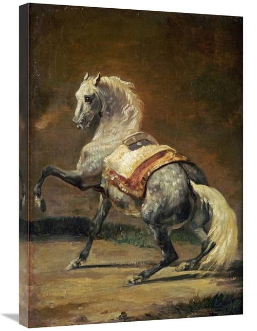 Global Gallery GCS-266377-30-142 30 in. Dappled Grey Horse Art Print -