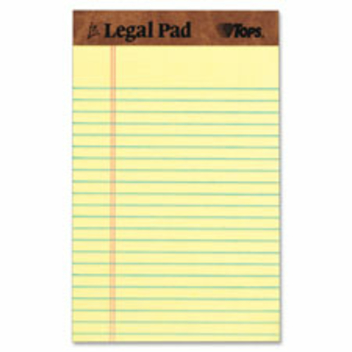Tops TOP7501 Legal Pad-Jr. Legal Ruled- Top Perf.- 50 Sht- 5 in. x 8 i