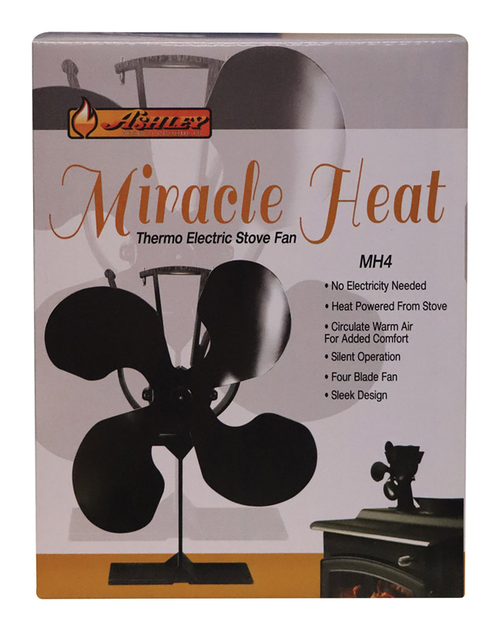 US Stove 4903472 Ashley Miracle Heat Steel Elegant Wood Stove Fan