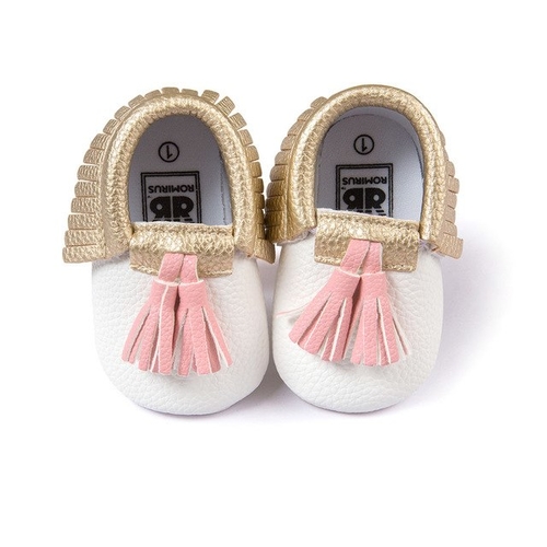 Infant Shoes Tassel Mix Color Baby Soft Sole PU