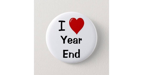 3 Inch Cloth Patch I Love Year End for Accountants