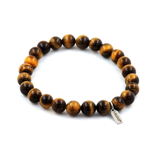 Tiger Eye Bracelet 8 mm Beads.