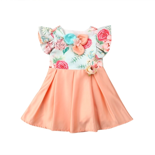 Little Girls Flower Dress Baby Girl Princess Party