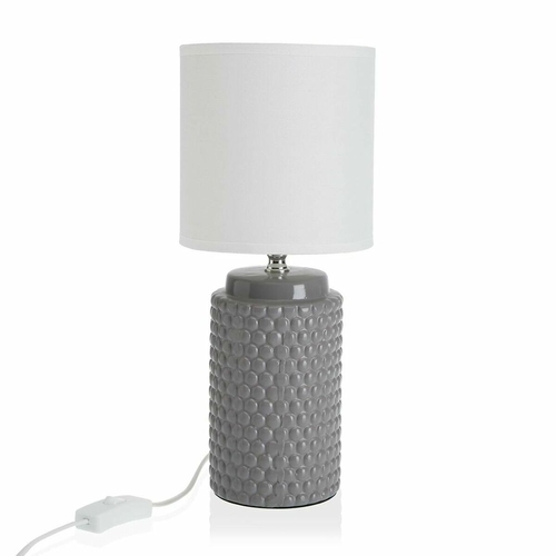 Desk lamp Versa Grey Ceramic (14,5 x 35 x 14,5 cm)