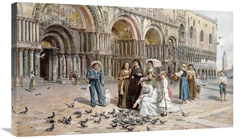 Global Gallery GCS-268190-36-142 36 in. The Pigeons of St. Marks, 
