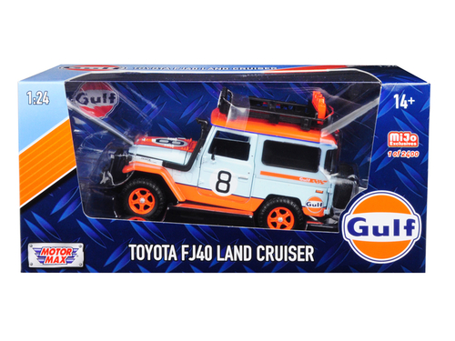 Toyota FJ40 Land Cruiser #8 \Gulf Oil\"  White Limited Edition to 2400