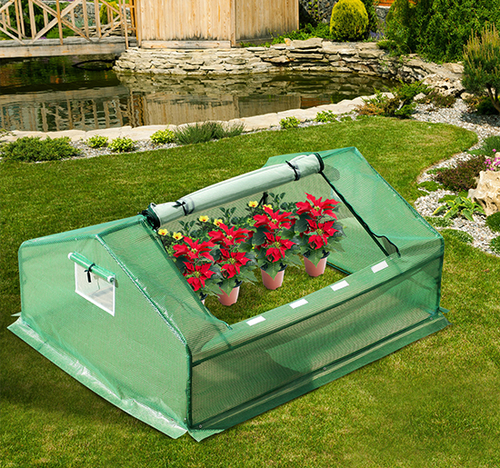 Outsunny Steel Mini Greenhouse 5.9' x 4.6' With Zipper