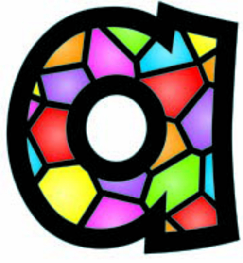 Inc.  Stained Glass 4 In Playful Combo Ready Letters