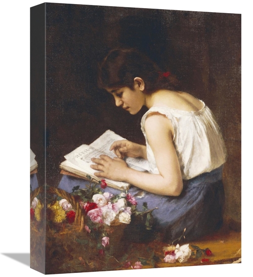 Global Gallery GCS-266496-16-142 16 in. A Girl Reading Art Print - Ale