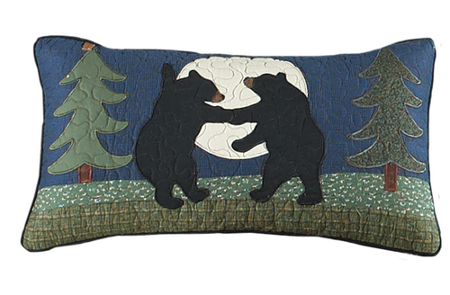 American Heritage Textiles 60367 11 x 22 in. Bear Dance Rectangle Deco