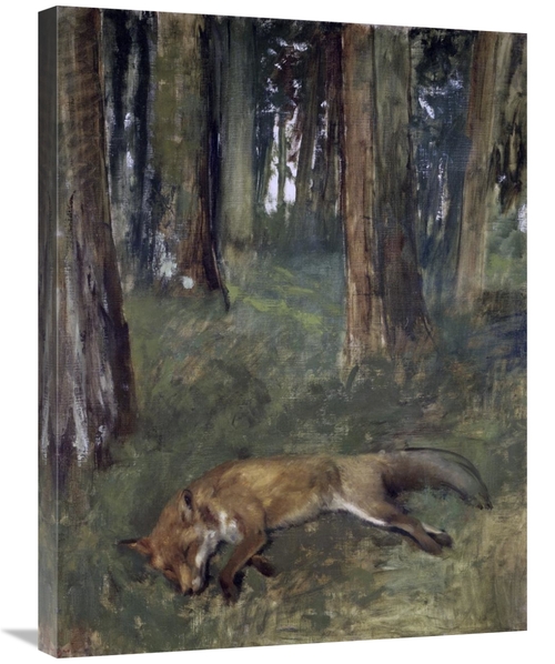 Global Gallery GCS-277320-30-142 30 in. Dead Fox Under the Trees Art P