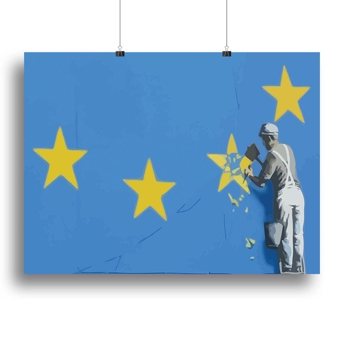 Banksy Brexit Star Dover Canvas Print or Poster