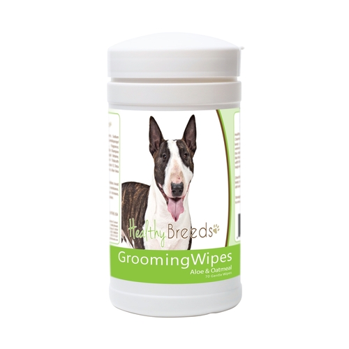 Healthy Breeds 840235176503 Miniature Bull Terrier Grooming Wipes - 70