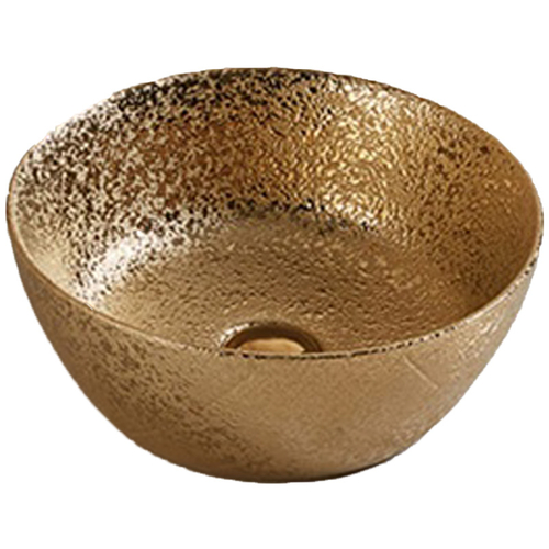 American Imaginations AI-28011 14.09 in. Round Above Counter Gold Vess