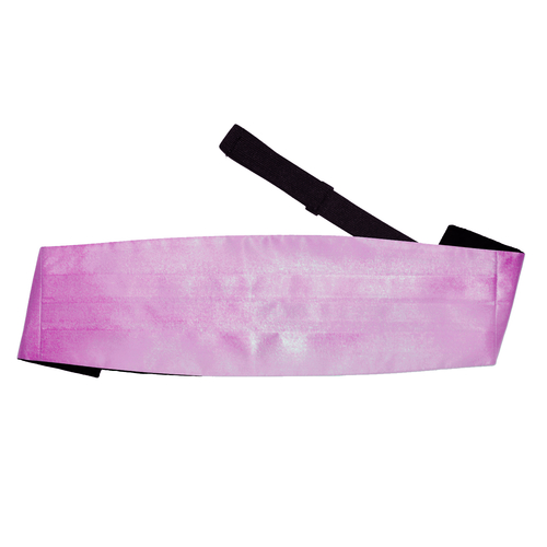 Plain Satin Cummerbund - Lilac