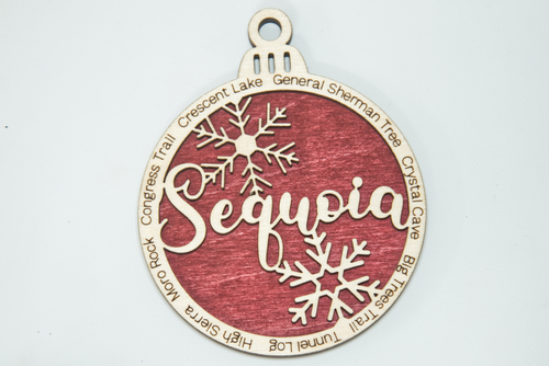 Sequoia National Park Christmas Ornament