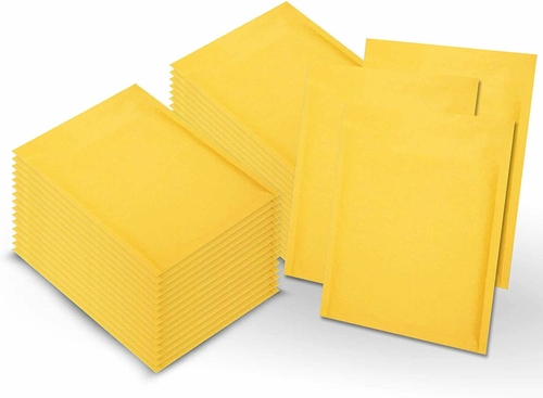 Pack of 1000 Yellow Kraft Bubble Mailers 14.25 x 19 Paper Cushion