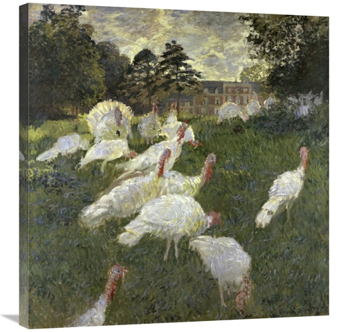 Global Gallery GCS-278722-30-142 30 in. The Turkeys at the Chateau De 