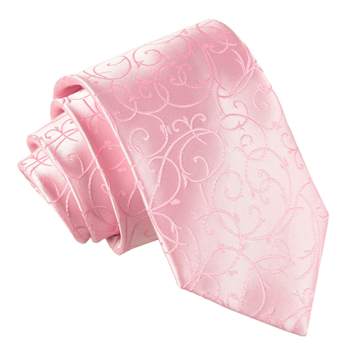 Swirl Classic Tie - Baby Pink