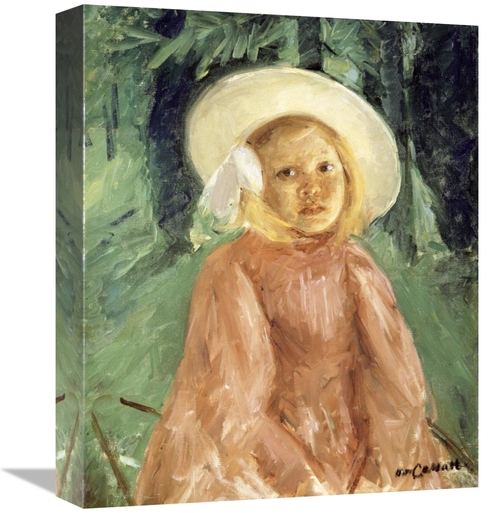 Global Gallery GCS-276992-16-142 16 in. Little Girl in a Currant Color