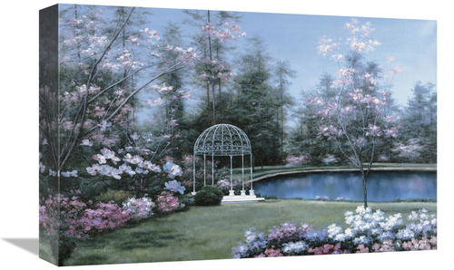 Global Gallery GCS-126364-1218-142 12 x 18 in. Lakeside Gazebo Art Pri