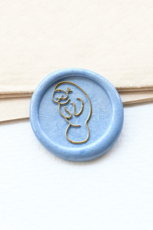 Sea cow Wax seal stamp /sea animal Wax seal Stamp kit