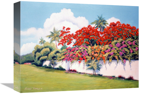 Global Gallery GCS-480444-1216-142 12 x 16 in. The Bahama Gardens Art 