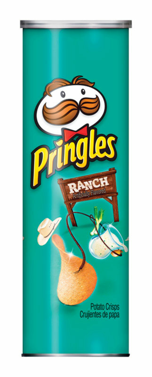 Pringles 9493180 5.5 oz Ranch Chips Canister - pack of 14