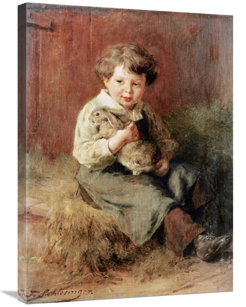 Global Gallery GCS-267250-30-142 30 in. The Pet Rabbit Art Print - Fel