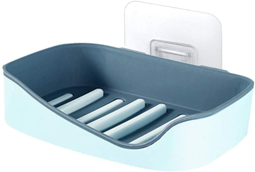 Soap Dish for Bathroom Plastic Adhesive Waterproof Wall Mounted