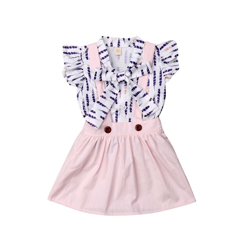 Fashion Toddler Kids Baby Girls Clothes Bow