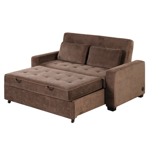 65.7" Velvet Upholstered Sleeper Bed , Pull Out Sofa Bed Couch