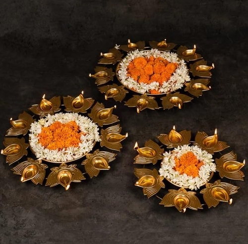 handicrafts Astounding Lotus Diya Urli