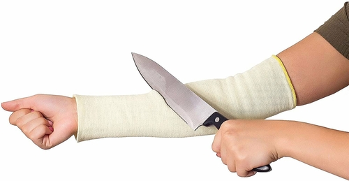 Kevlar Sleeve 18” size. Cut resistant string-knit style sleeve. Slash