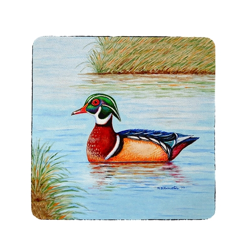 Betsy Drake CT652 Wood Duck Coaster - Set of 4