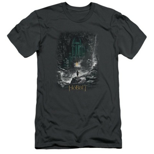 Trevco Hobbit-Second Thoughts Short Sleeve Adult 30-1 Tee- Charcoal - 