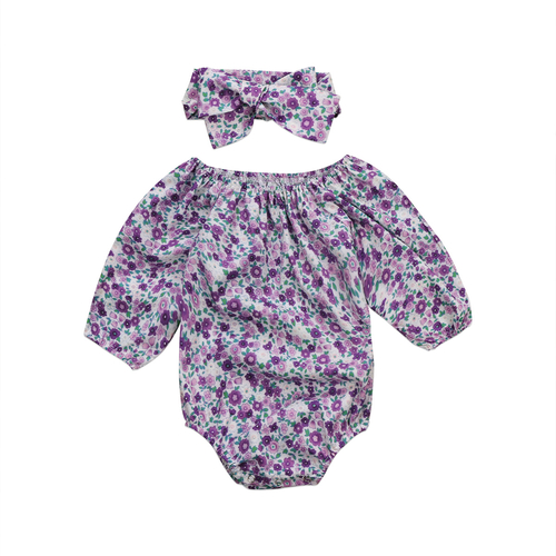 2018 Newborn Infant Baby Girls Floral 2Pcs