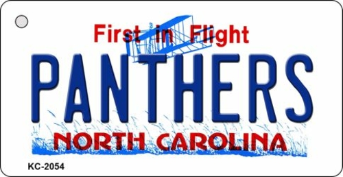 Smart Blonde KC-2054 Panthers North Carolina State License Plate Key C