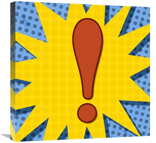 Global Gallery GCS-388384-2424-142 24 x 24 in. Word Power - Exclamatio