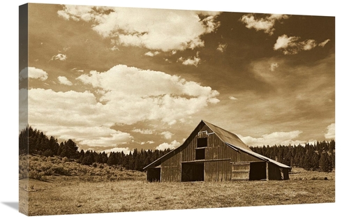 Global Gallery GCS-453706-2030-142 20 x 30 in. Old Red Barn in Pastora