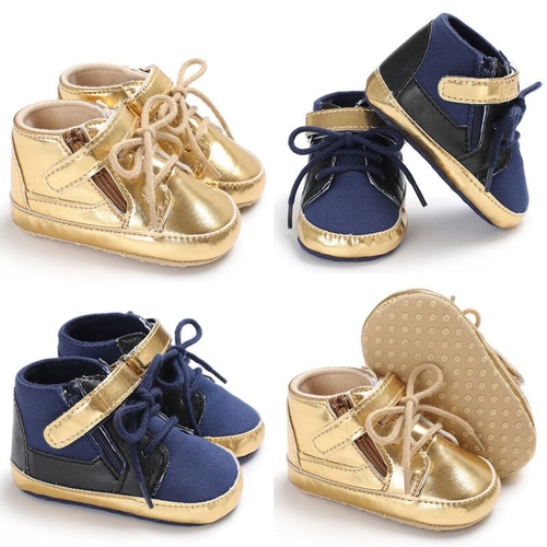 2018 Newborn Baby Girls Bow Anti slip Leather