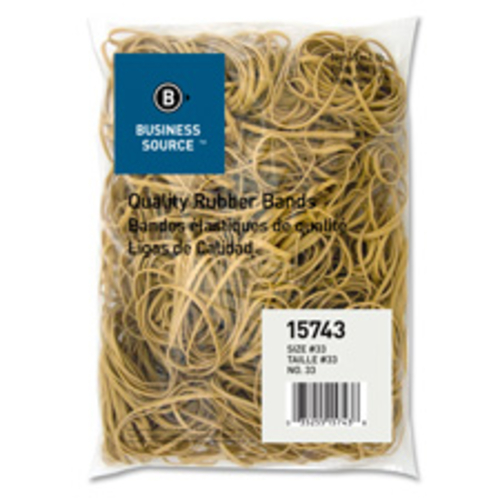 Business Source BSN15739 Rubber Bands- Size 31- 1LB-BG- Natural Crepe